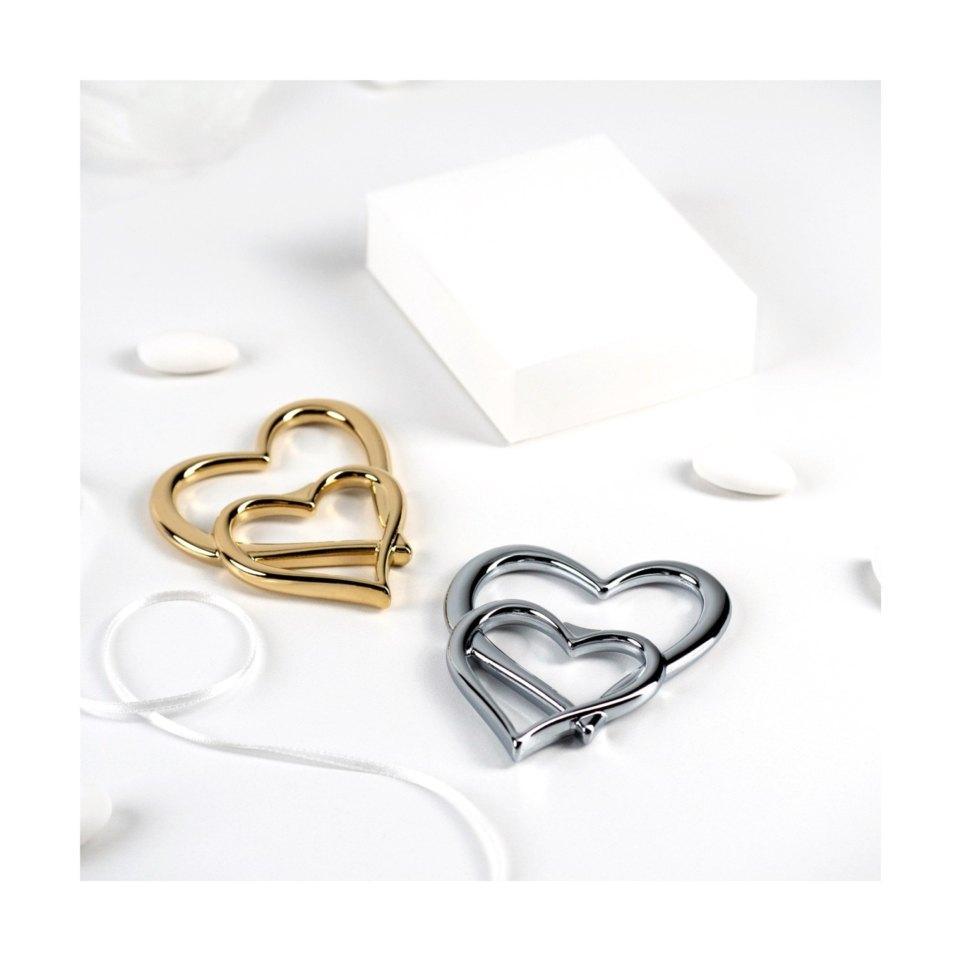 My Love Heart Shape Bottle Opener in 24 carat gold and chrome  